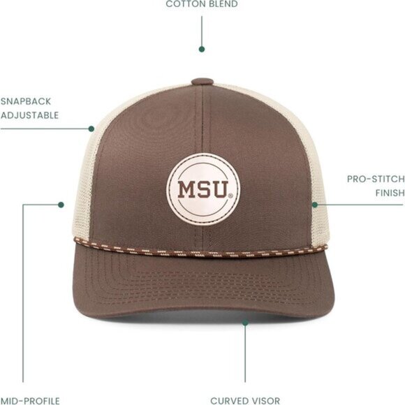 Men's Multi Pacific Headwear Snapback Braid Cap - Picture 3 of 6